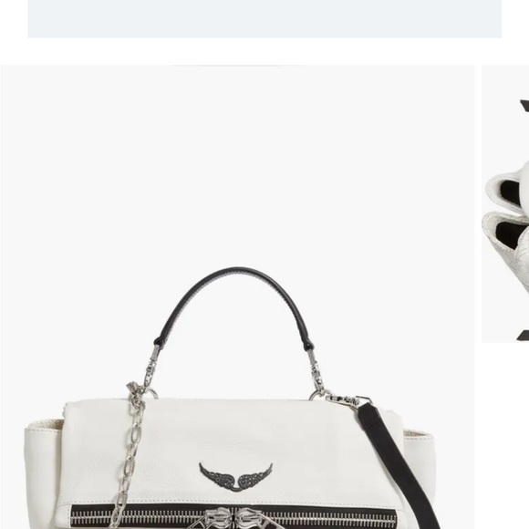 Zadig& Voltaire twin’s zip grained leather handbag - Picture 4 of 15